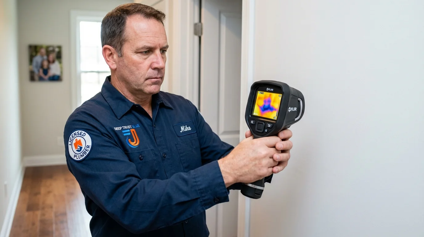 Thermal imaging leak detection by Johns Plumbing LLC in Conshohocken